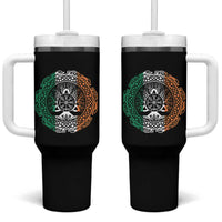 Norse Gaels Viking Yggdrasil Awe Tree Tumbler With Handle Irish St Patricks Day