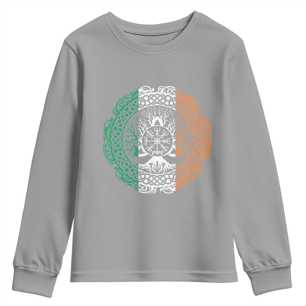 Norse Gaels Viking Yggdrasil Awe Tree Youth Sweatshirt Irish St Patricks Day