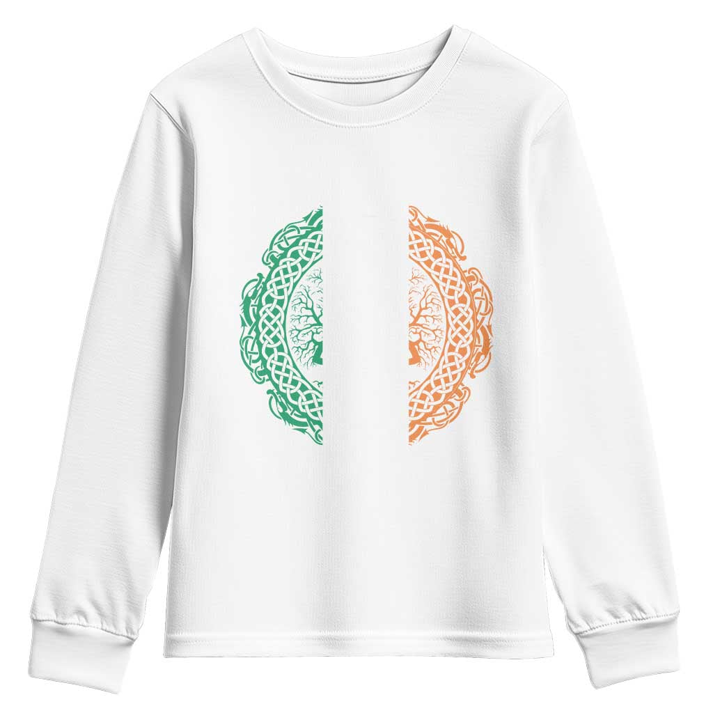 Norse Gaels Viking Yggdrasil Awe Tree Youth Sweatshirt Irish St Patricks Day