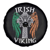 Irish Viking Spare Tire Cover Vintage Shamrock Celtic Viking Skull