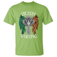 Irish Viking T Shirt Vintage Shamrock Celtic Viking Skull