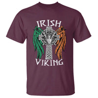 Irish Viking T Shirt Vintage Shamrock Celtic Viking Skull
