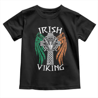 Irish Viking Toddler T Shirt Vintage Shamrock Celtic Viking Skull
