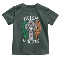 Irish Viking Toddler T Shirt Vintage Shamrock Celtic Viking Skull