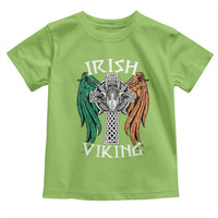 Irish Viking Toddler T Shirt Vintage Shamrock Celtic Viking Skull