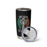 Irish Viking Tumbler Cup Vintage Shamrock Celtic Viking Skull