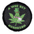 Funny St Patrick's Day Cannabis Weed Spare Tire Cover A Wee Bit Highrish Shamrock
