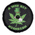 Funny St Patrick's Day Cannabis Weed Spare Tire Cover A Wee Bit Highrish Shamrock