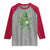 Funny St Patrick's Day Cannabis Weed Raglan Shirt A Wee Bit Highrish Shamrock