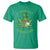 Funny St Patrick's Day Cannabis Weed T Shirt A Wee Bit Highrish Shamrock