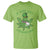 Funny St Patrick's Day Cannabis Weed T Shirt A Wee Bit Highrish Shamrock