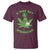 Funny St Patrick's Day Cannabis Weed T Shirt A Wee Bit Highrish Shamrock