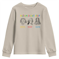 Autism Didn't Stop Einstein Mozart Newton Youth Sweatshirt Autism Awareness