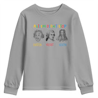 Autism Didn't Stop Einstein Mozart Newton Youth Sweatshirt Autism Awareness