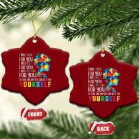 Autism Awareness Ceramic Ornament I Will Speak Fight Advocate For You So That One Day You Can Do It