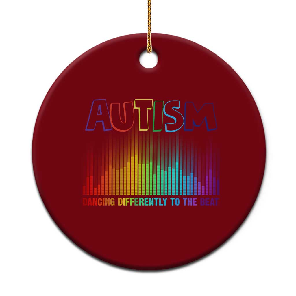 Autism Awareness Ceramic Ornament Autism Dancing Differently To The Beat