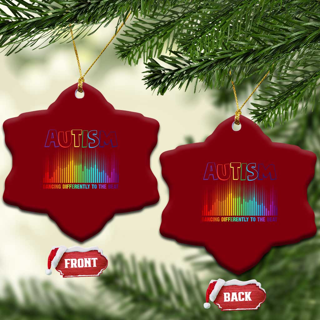 Autism Awareness Ceramic Ornament Autism Dancing Differently To The Beat