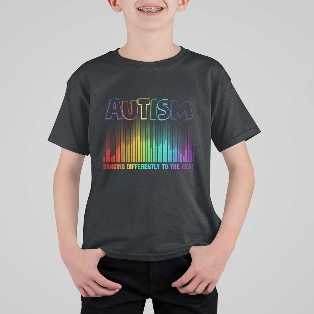 Autism Awareness T Shirt For Kid Autism Dancing Differently To The Beat