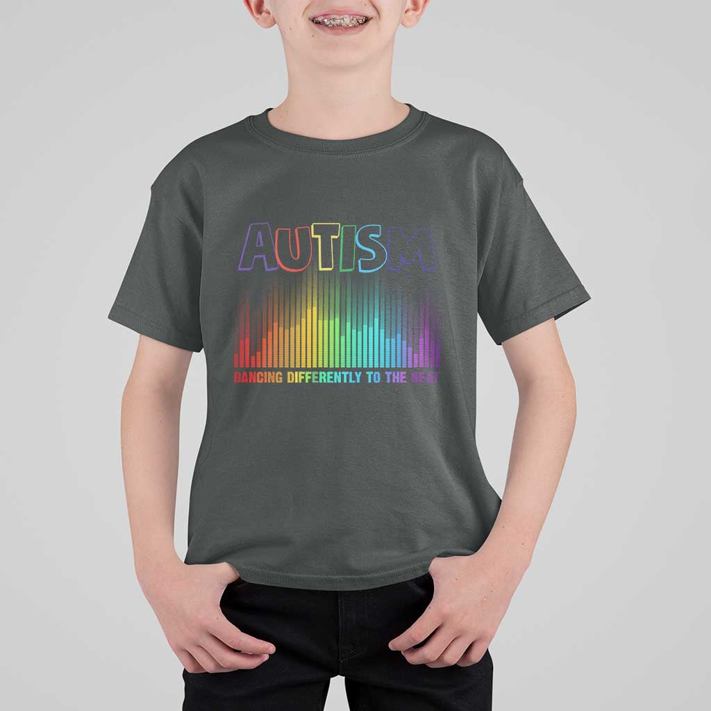 Autism Awareness T Shirt For Kid Autism Dancing Differently To The Beat