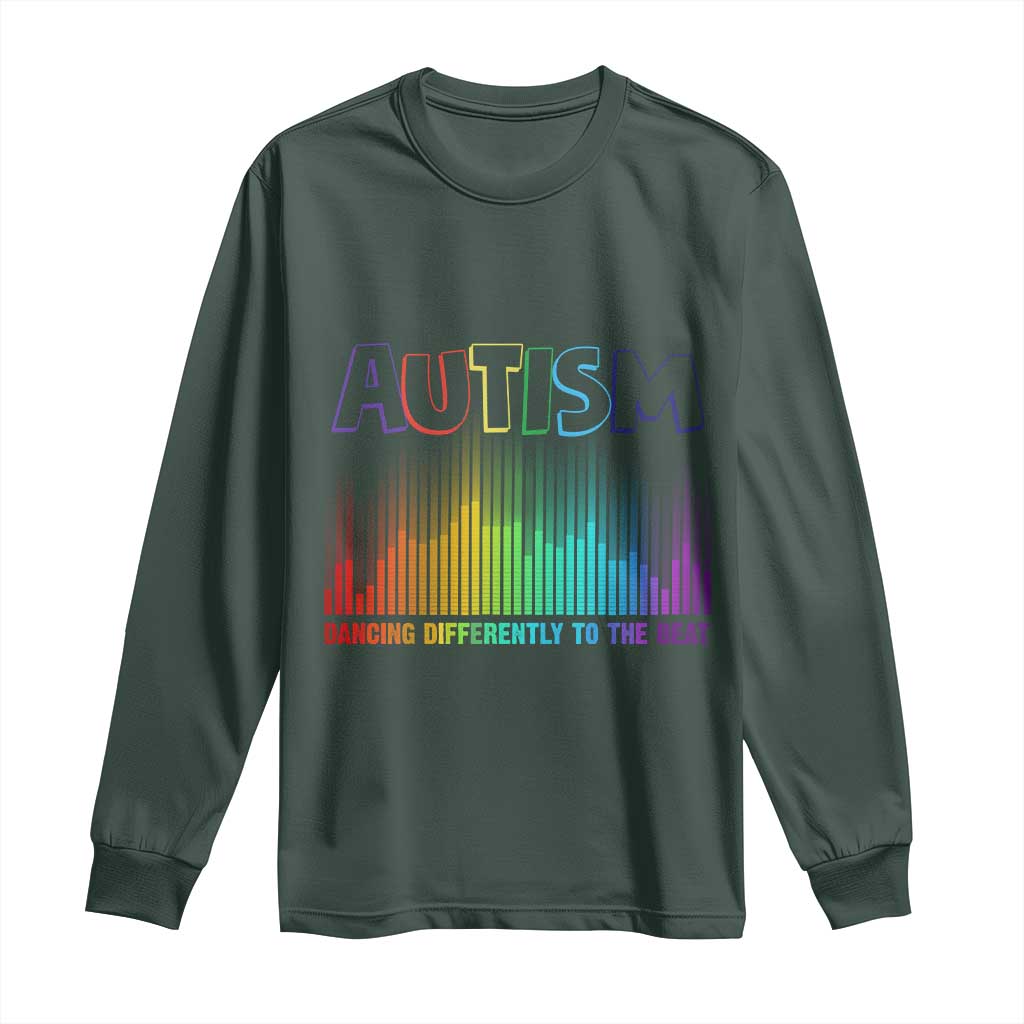 Autism Awareness Long Sleeve Shirt Autism Dancing Differently To The Beat