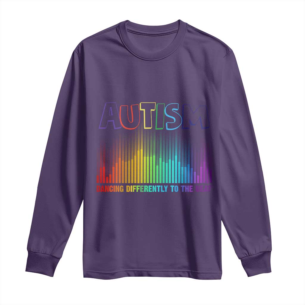 Autism Awareness Long Sleeve Shirt Autism Dancing Differently To The Beat