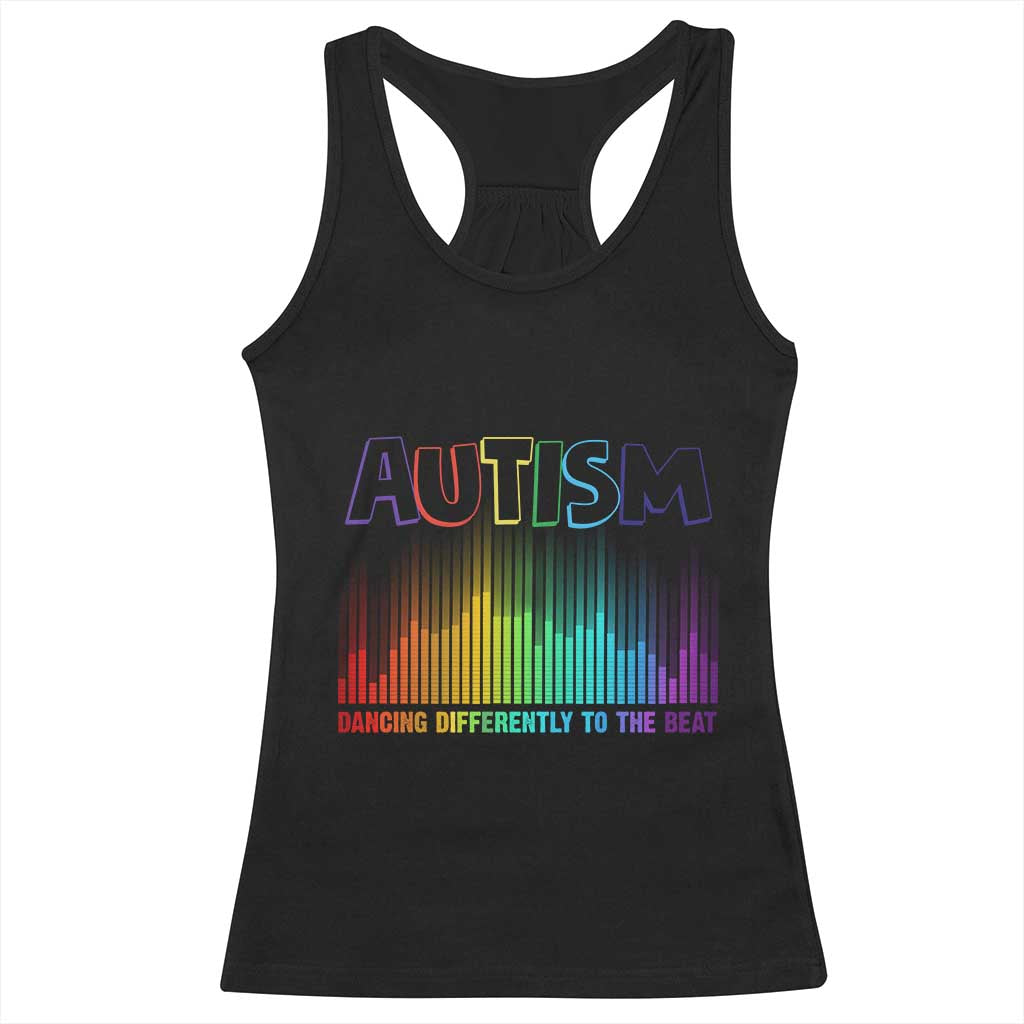 Autism Awareness Racerback Tank Top Autism Dancing Differently To The Beat