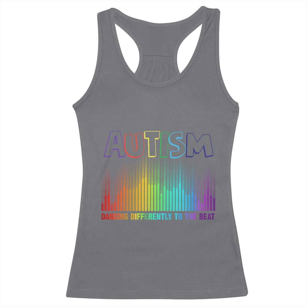 Autism Awareness Racerback Tank Top Autism Dancing Differently To The Beat