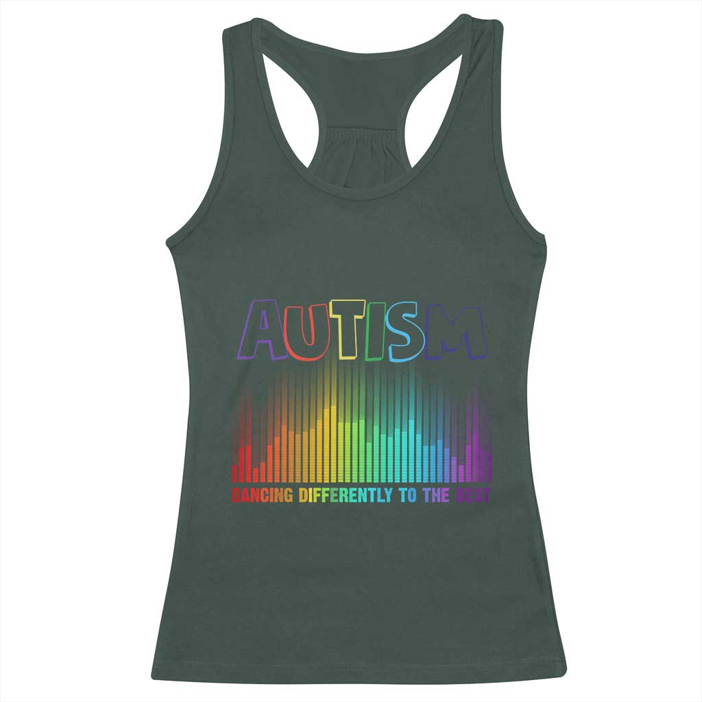 Autism Awareness Racerback Tank Top Autism Dancing Differently To The Beat