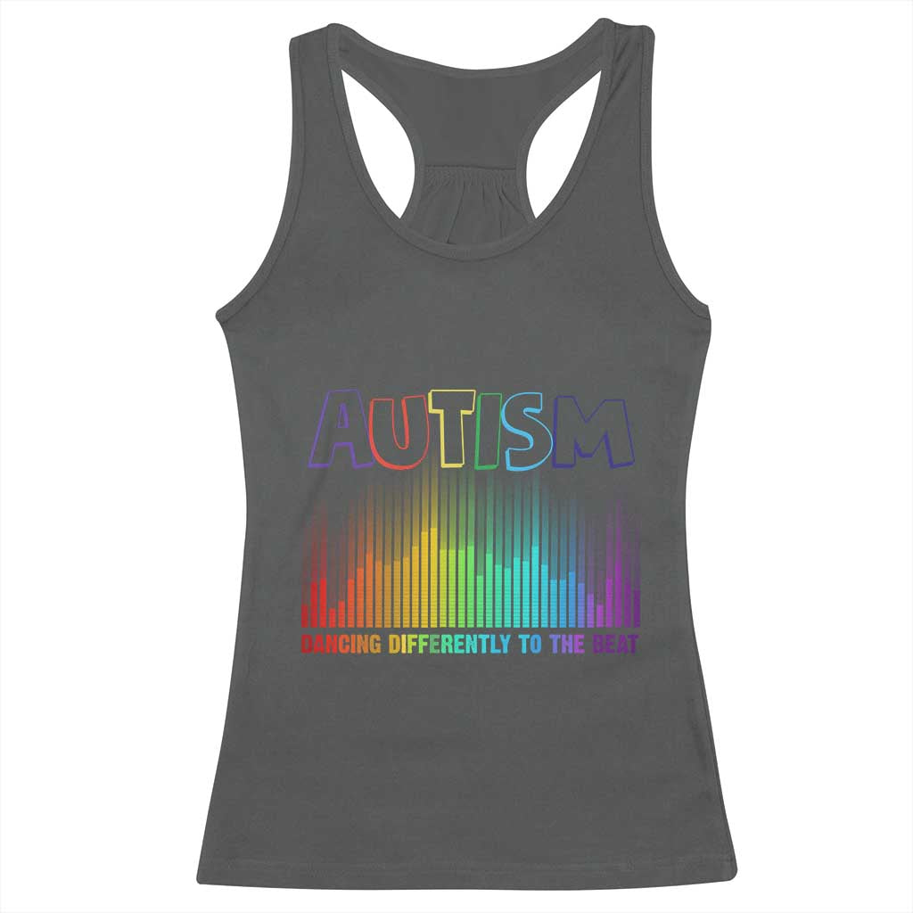 Autism Awareness Racerback Tank Top Autism Dancing Differently To The Beat