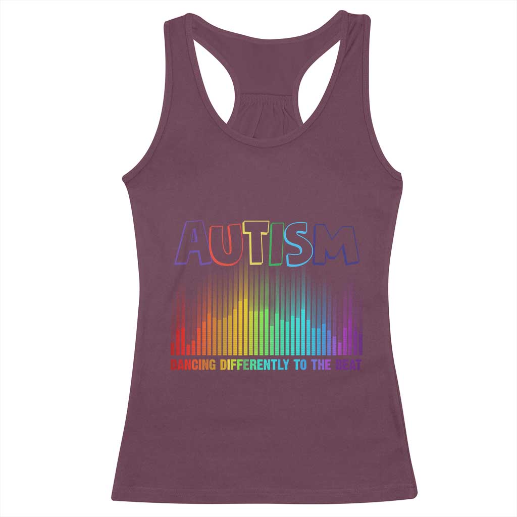 Autism Awareness Racerback Tank Top Autism Dancing Differently To The Beat