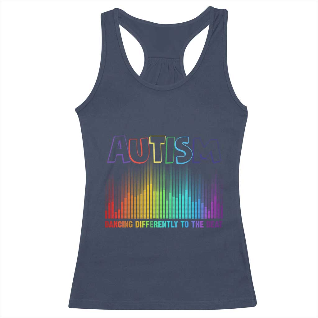 Autism Awareness Racerback Tank Top Autism Dancing Differently To The Beat