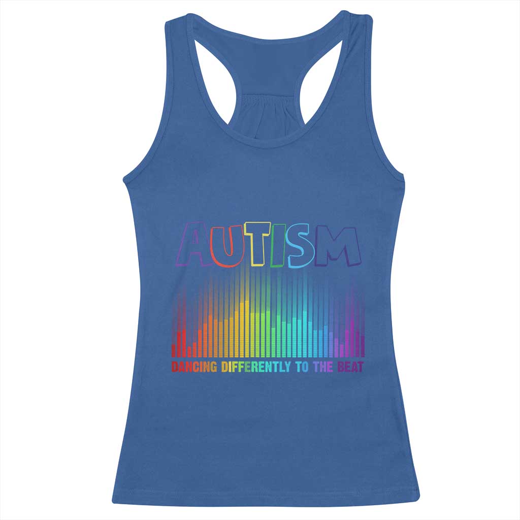 Autism Awareness Racerback Tank Top Autism Dancing Differently To The Beat