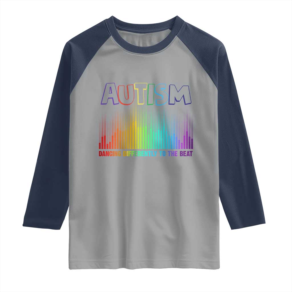 Autism Awareness Raglan Shirt Autism Dancing Differently To The Beat