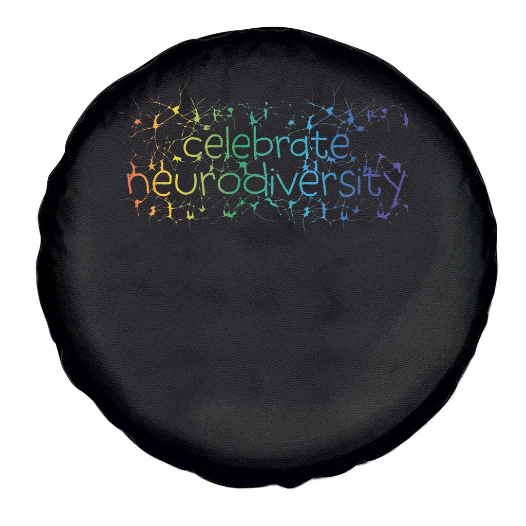 Celebrate Neurodiversity Spare Tire Cover Autism Awareness ASD ADHD Mental Health