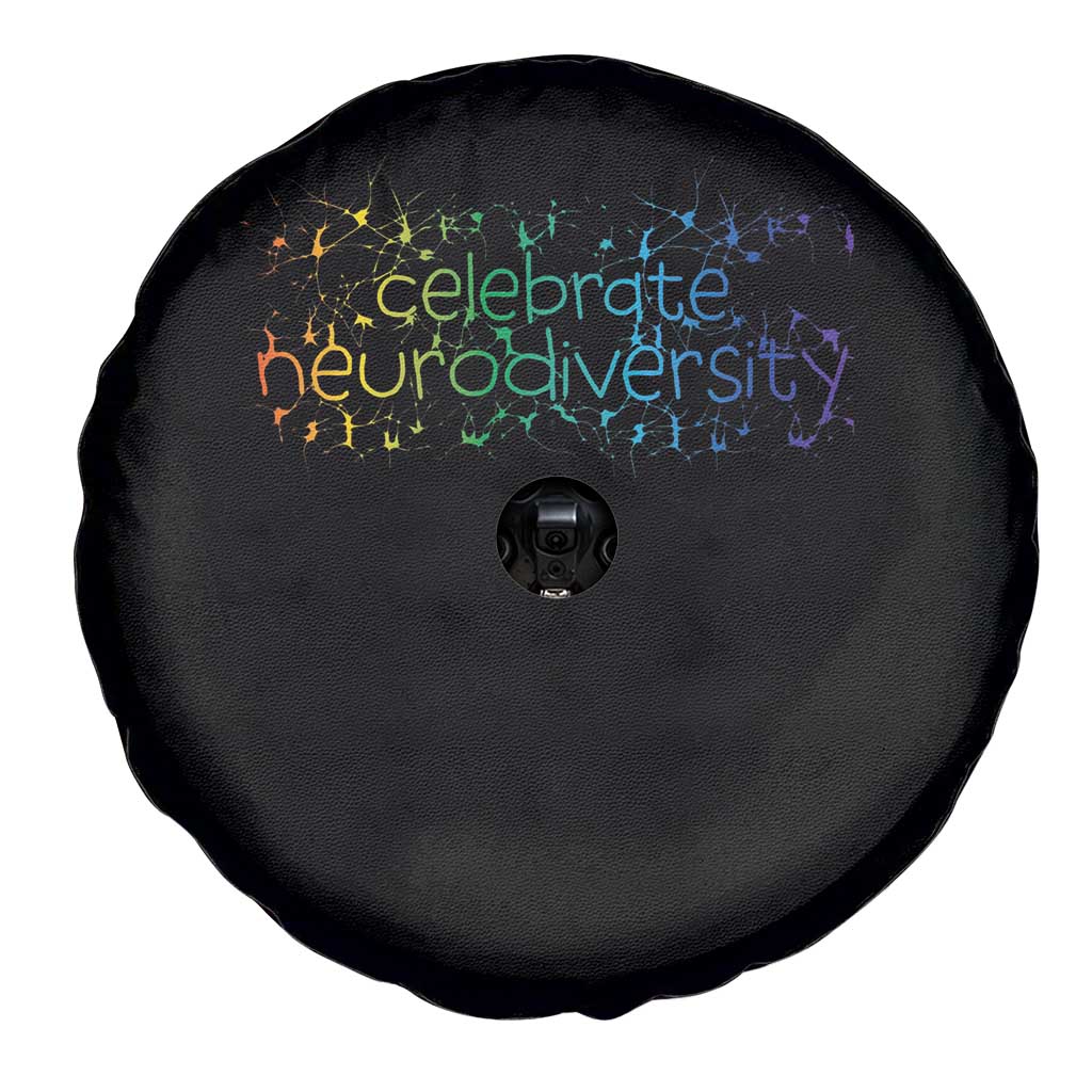 Celebrate Neurodiversity Spare Tire Cover Autism Awareness ASD ADHD Mental Health