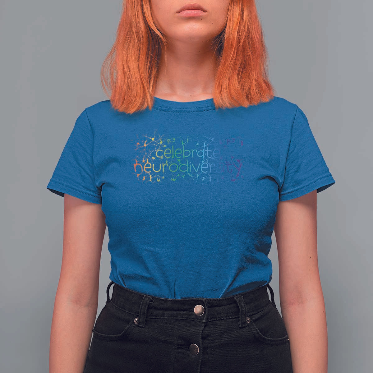 Celebrate Neurodiversity T Shirt For Women Autism Awareness ASD ADHD Mental Health