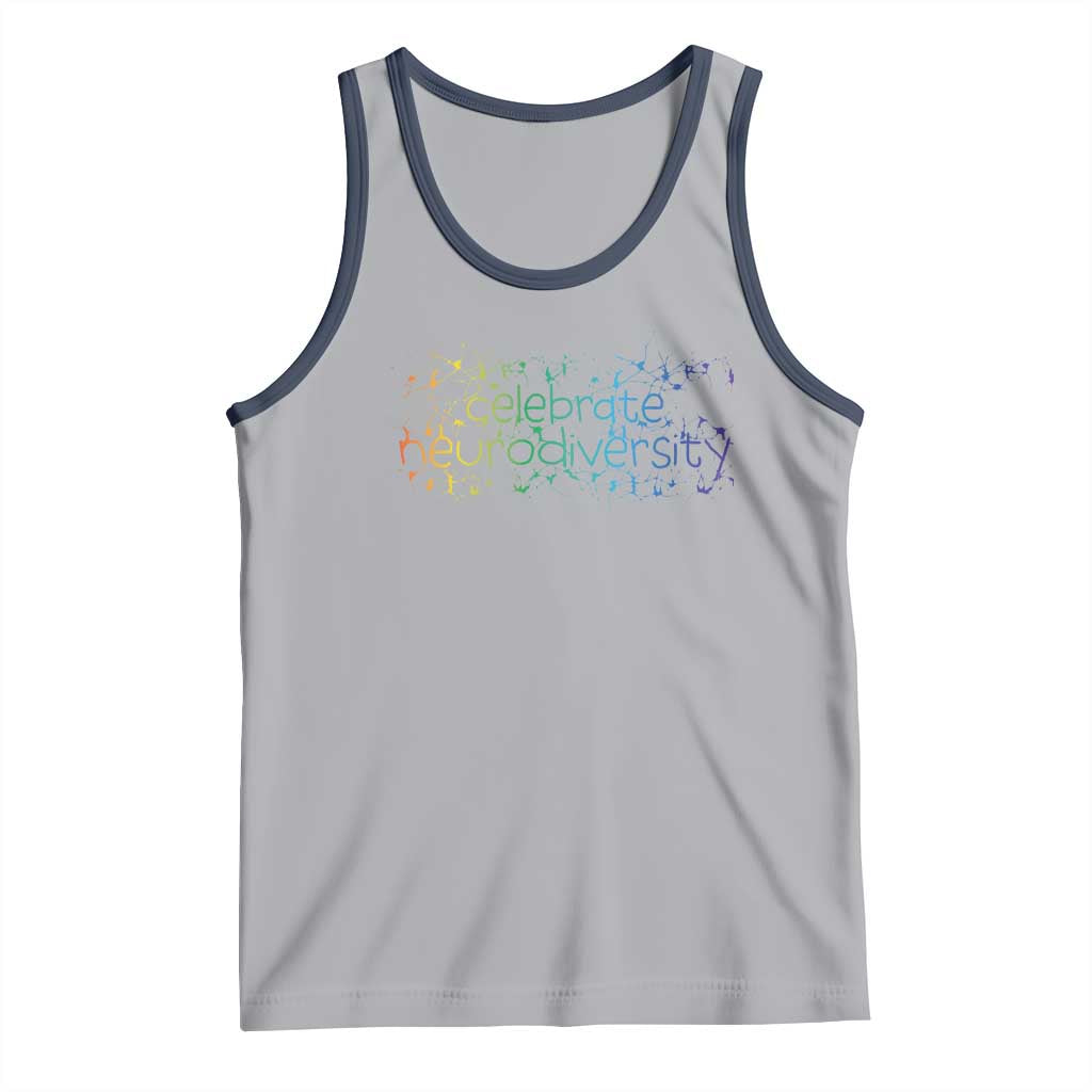 Celebrate Neurodiversity Tank Top Autism Awareness ASD ADHD Mental Health