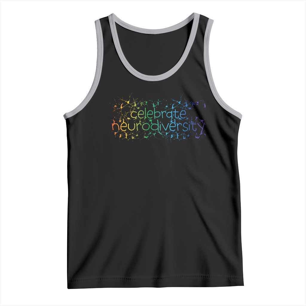 Celebrate Neurodiversity Tank Top Autism Awareness ASD ADHD Mental Health