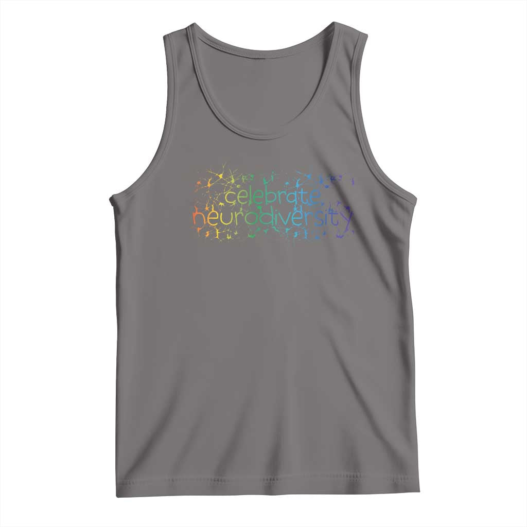 Celebrate Neurodiversity Tank Top Autism Awareness ASD ADHD Mental Health