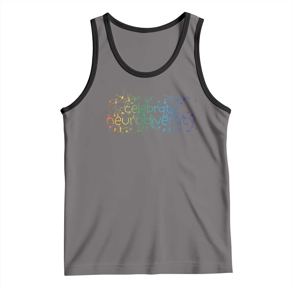 Celebrate Neurodiversity Tank Top Autism Awareness ASD ADHD Mental Health