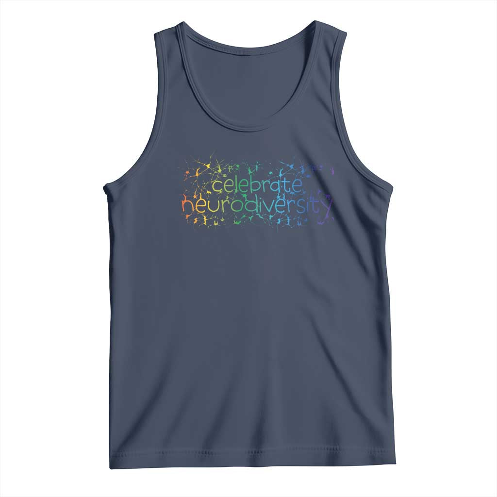 Celebrate Neurodiversity Tank Top Autism Awareness ASD ADHD Mental Health