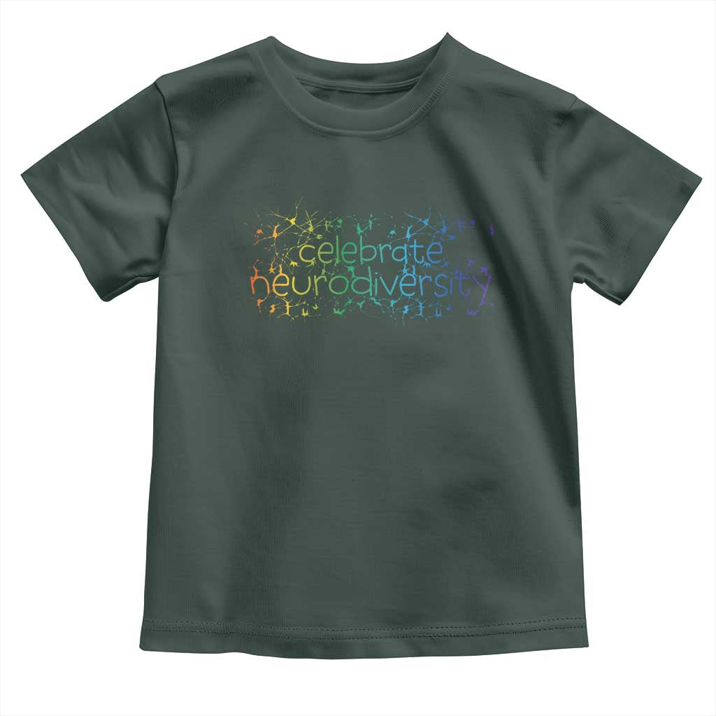 Celebrate Neurodiversity Toddler T Shirt Autism Awareness ASD ADHD Mental Health