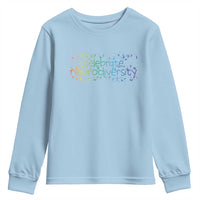Celebrate Neurodiversity Youth Sweatshirt Autism Awareness ASD ADHD Mental Health