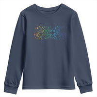 Celebrate Neurodiversity Youth Sweatshirt Autism Awareness ASD ADHD Mental Health