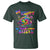 Funny Autism Awareness Be Happy In Your Own Shell T Shirt Rainbow Puzzle Turtle