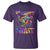 Funny Autism Awareness Be Happy In Your Own Shell T Shirt Rainbow Puzzle Turtle
