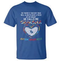 Autism Awareness Grandma T Shirt So There's This Boy Who Will Always Have A Piece Of My Heart He Calls Me Grandma