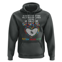 Autism Awareness Grandpa Hoodie So There's This Boy Who Will Always Have A Piece Of My Heart He Calls Me Grandpa