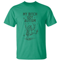 Funny My Bitch Got Autism Meme T Shirt Autistic Frog