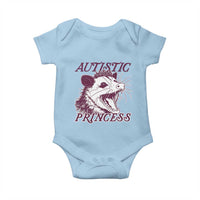 Funny Autistic Princess Baby Onesie Autism Awareness Opposum